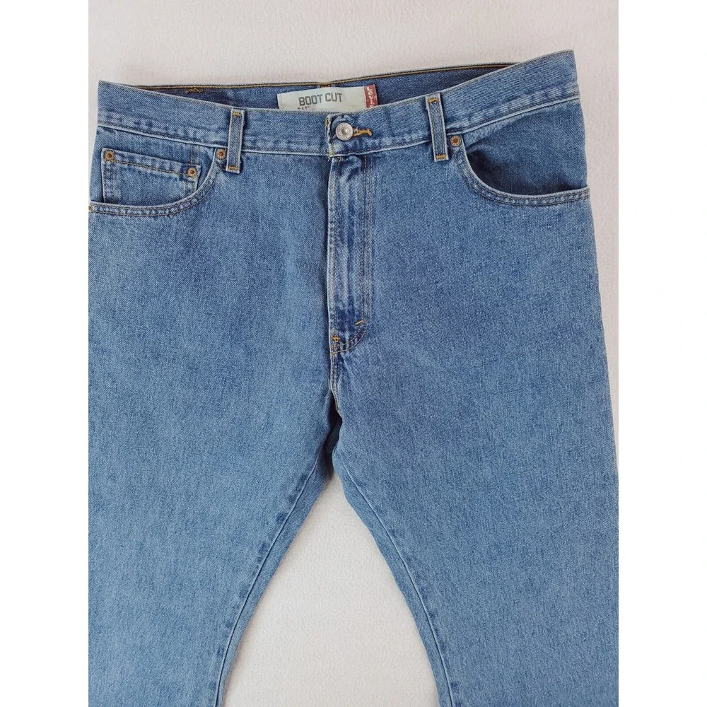 Vintage‎ Levis 517 Jeans Mens 36x32 Blue Slim Bootcut Medium Stone Wash Western